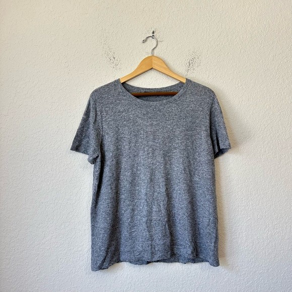 Jenni Kayne Tops - JENNI KAYNE Everyday Tee T-Shirt in Grey Recycled Polyamide